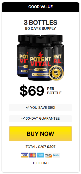 potentvital 3 bottles price